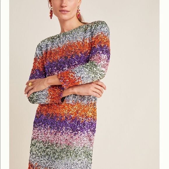 NWT Antik Batik Sophie Sequined Mini Dress - Picture 9 of 14